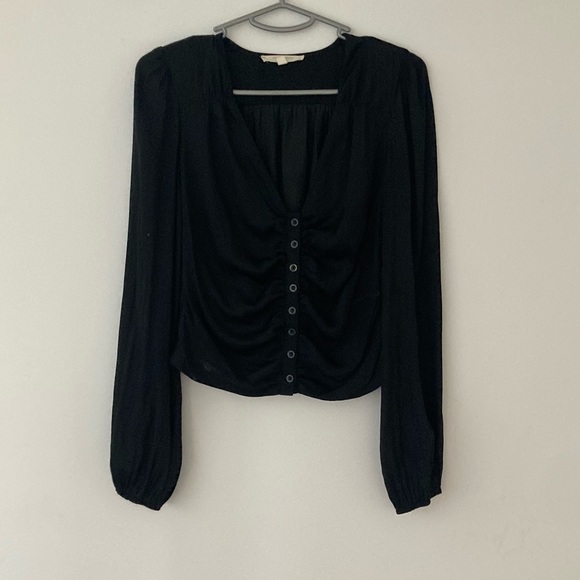 Satin Peasant Blouse - Picture 2 of 5